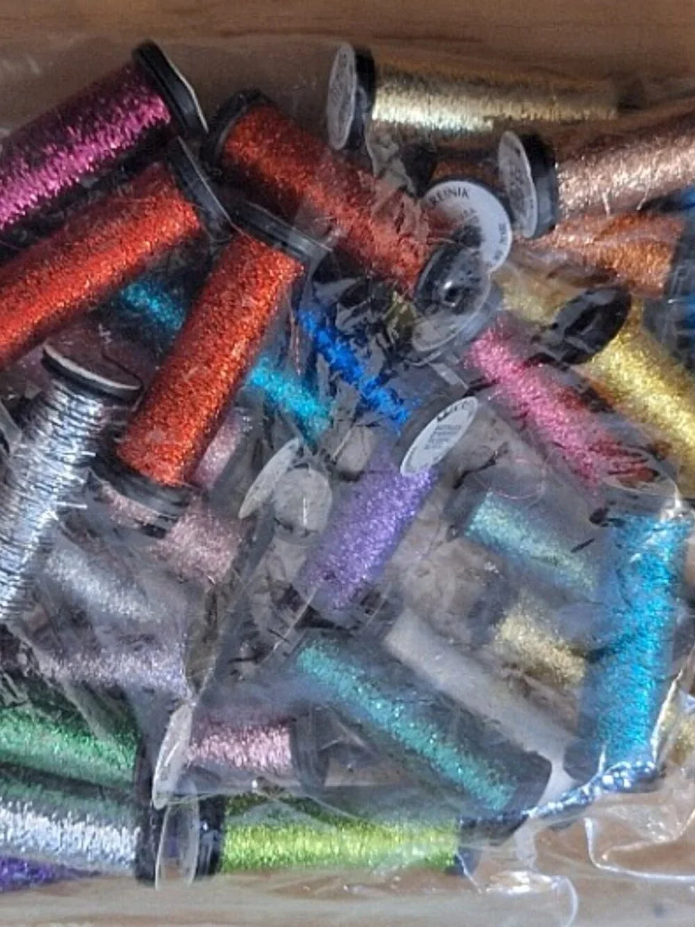 Kreinik Metallic Threads Blending Filament Lot of 30 Spools